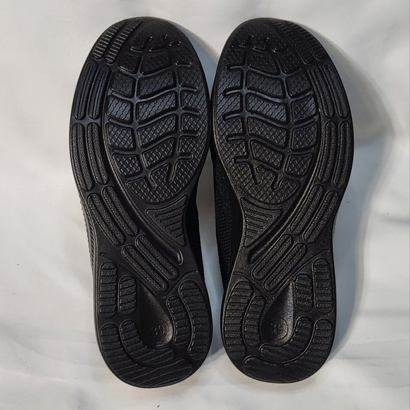 Veetqx Mens Black NWOT Woven Knit Slip-On Ultra-Breathable Lace Up Sneakers Sz 7 - Picture 8 of 9